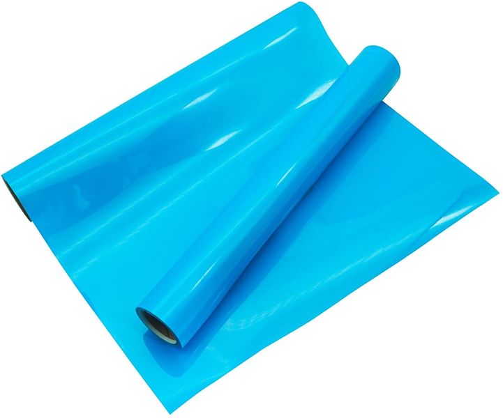 PU T-Shirt Transfer Vinyl - Plain Sky Blue 61cm x 2m