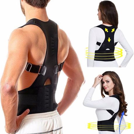 Back Posture Magnetic Therapy Corrector Brace - Black, Shop Today. Get it  Tomorrow!