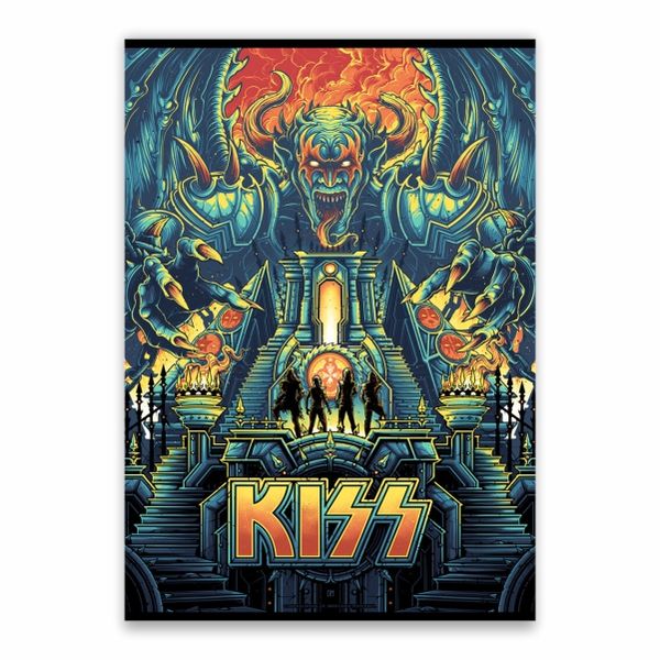 Kiss Band Decorative Poster - A1