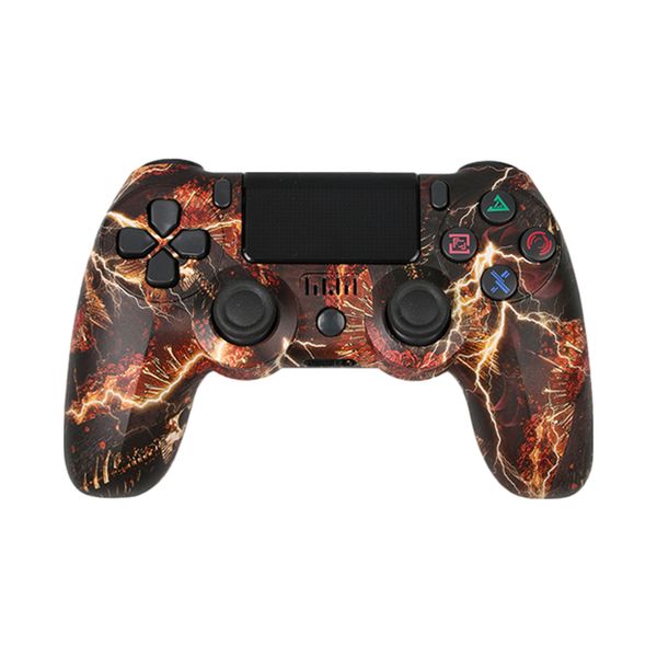 Wireless Controller for PS4,Remote Control with Vibration-Brown with Black