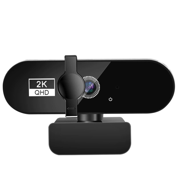 2K Webcam with Noise Cancellation Microphone ,Privacy Cover for PC , Laptop