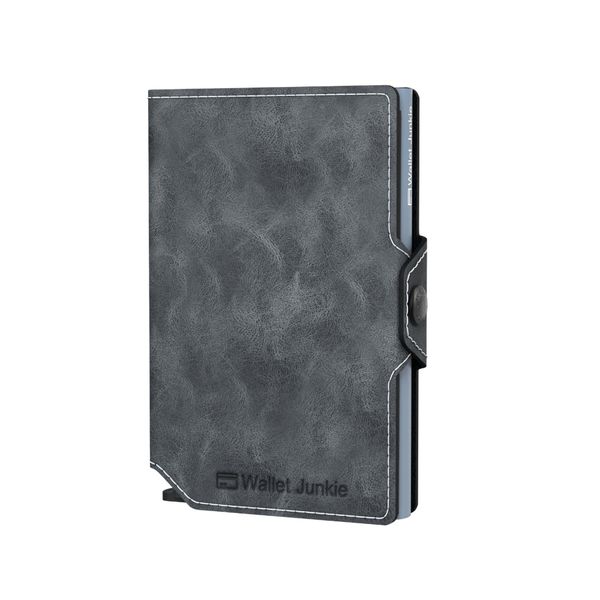 Wallet Junkie Premium Pop Up Wallet - Slim, Leather, RFID Card Holder