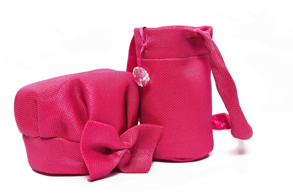 Kiddies Pink Accessories Bag Set with Matching Hat - for Her