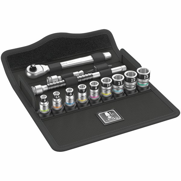 Wera - 13 Piece - 1/4" Drive Holding Function Socket Set