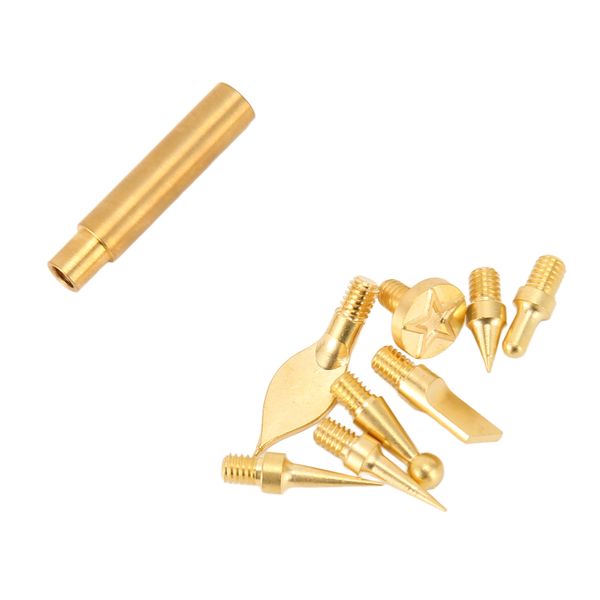 8-Pack 3D Print Trimming Heads - Brass Finishing Tips