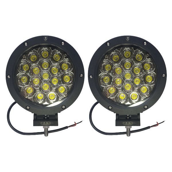 Set 90W 18 LED 7Inch Off-Road Spotlights