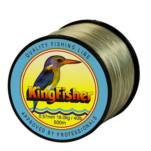 Kingfisher Nylon Fishing Line, Colour Green, 18KG .57MM, 500M Spool