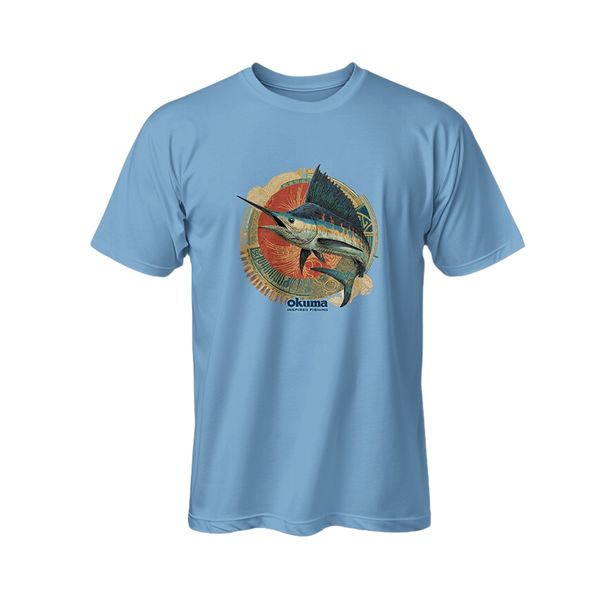 Okuma T-Shirt Aztec Sailfish - Sky Blue