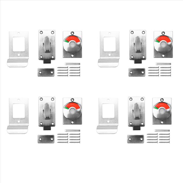 Bathroom Toilet Wc Indicator Privacy Dead Bolt Door Lock Latch Vacant