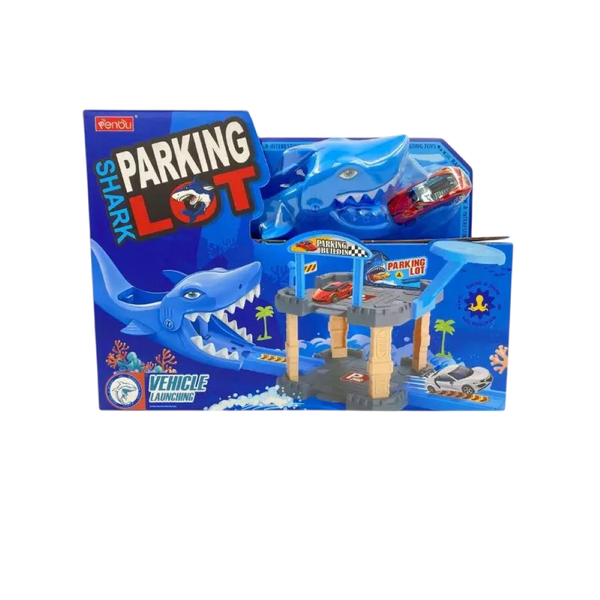 Penbli Parking Lot Shark Vehicle Launching Interesting Toys Racing Shark