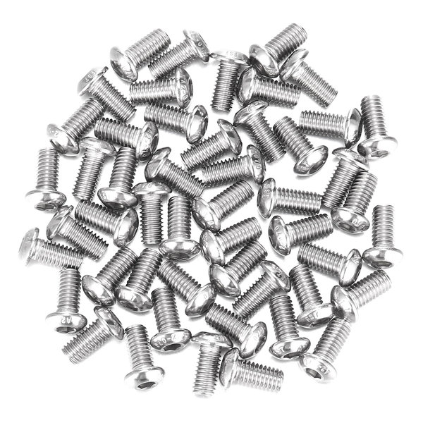 M6x12mm Stainless Steel Hex Socket Button Head Screws 400 Pcs