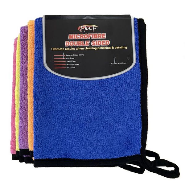 FMF 5 Piece Assorted Microfibre Double Sided 30cm x 40cm