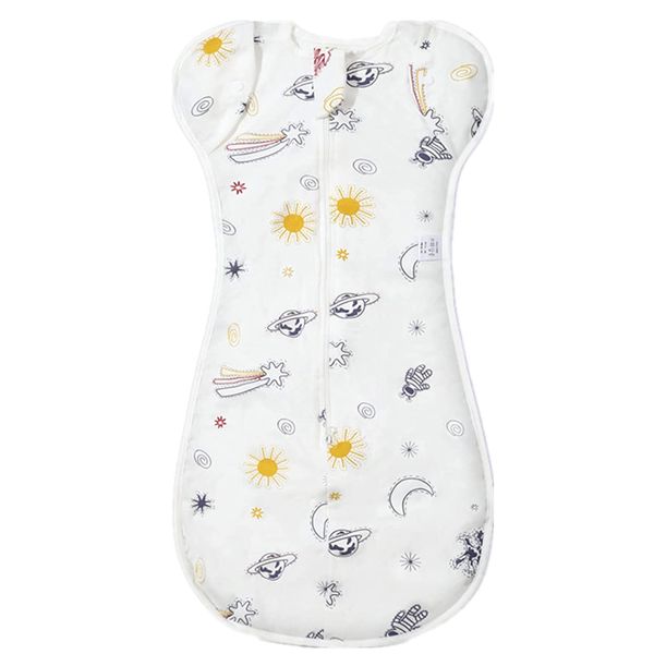Baby Swaddling Sleeping Bag (0-6 months) - Space Exploration Pattern