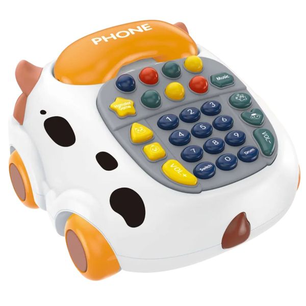 Educational Cow Telephone Car - Toddler Toy - Toys for Babies