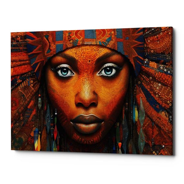 Canvas Art - Ethnic Gaze Canvas Print Wall Art Decor