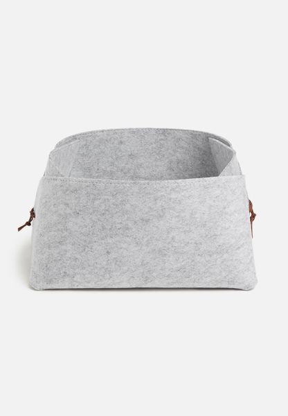 Felt Storage Basket - Grey