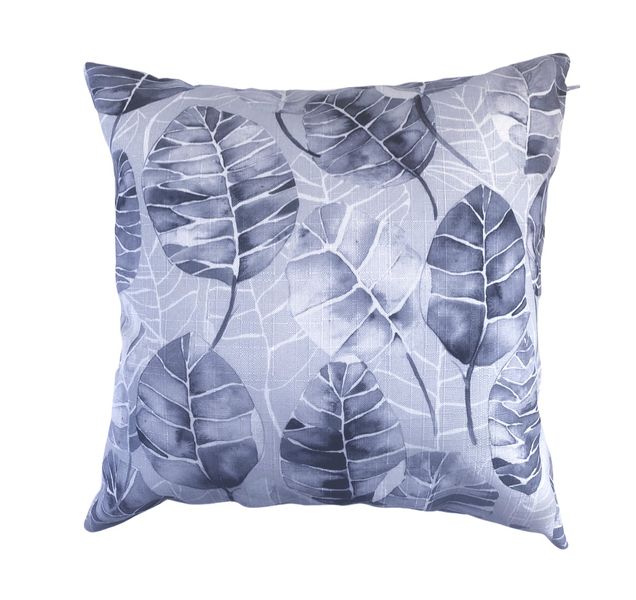 Grey Leaf Scatter Cushion - Inner Included