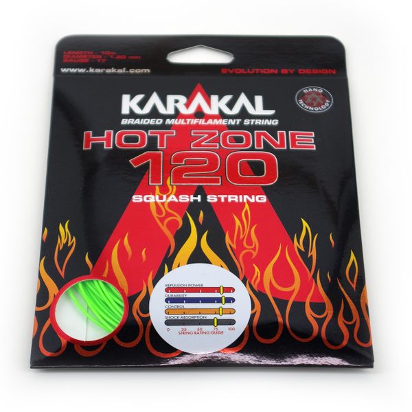 Karakal - Hotzone 120 SQ Squash String - 10m - Single Pack