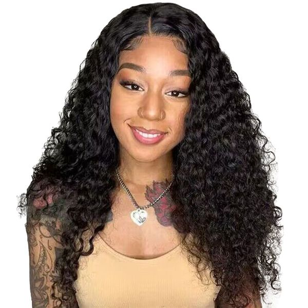 Glueless Wig Water Wave Full Frontal Wig Brazilian Human Hair