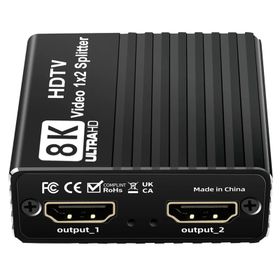 8K HDMI Splitter 1x2 V2.1 Support 8K60Hz 4K120Hz 1080P240Hz | Shop