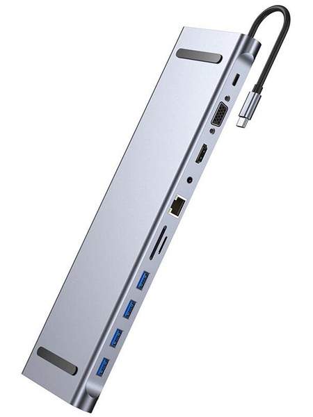 USB Type-C To 11-in-1 USB Hub Adapter Laptop Docking Station - BYL-2003