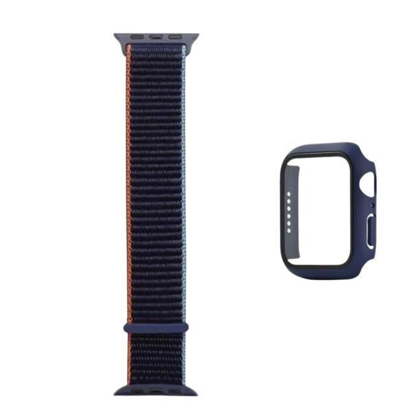 Blue Strap &amp; Screen Cover Set for Apple Watch 42 mm