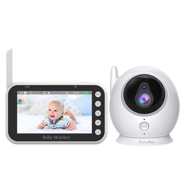 BezosMax 4.3" Baby Monitor with Camera&amp;Audio, Portable Baby Security Camera