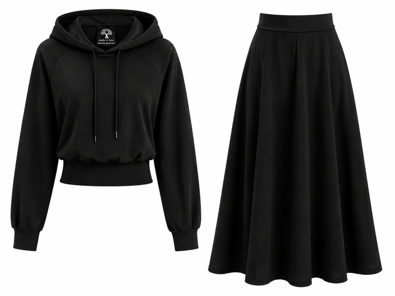 Secret Shield Signature Luxe Midnight Bloom Two-Piece Set 100% Cotton