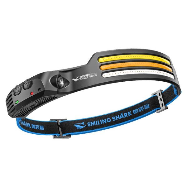 White&amp;Red&amp;Yellow 3 Led Wick Motion Sensor Rechargeable Headlamps Led-0123C