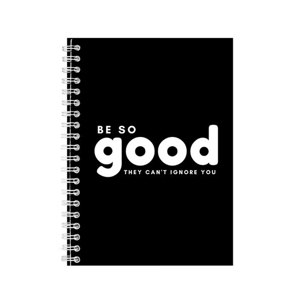 Good A5 Notebook Spiral Lined Motivational Sayings Graphic Notepad Gift 204
