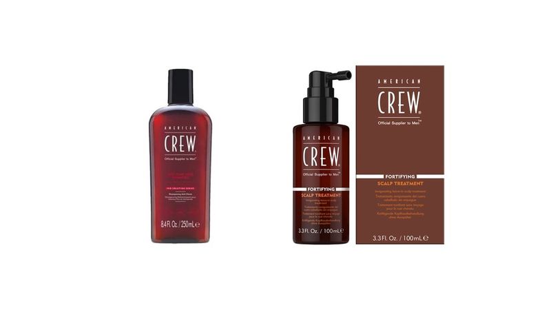 American Crew: Fortifying Treatment 100ml &amp; Anti-Hair Loss Shampoo 250ml.