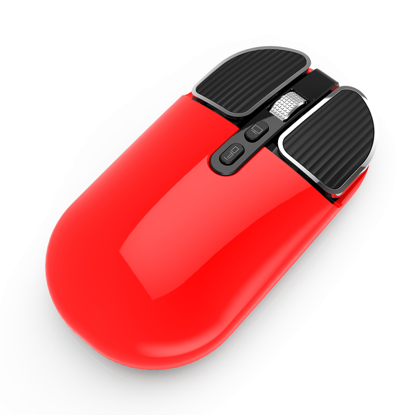 Red Dual Mode Rechargeable Wireless Mouse (M203-R)