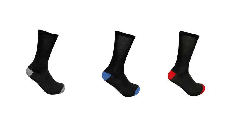Undeez Men's 3 Pack Black Trouser Socks image