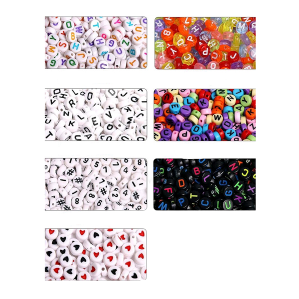 Multicoloured Beads - 700 Pieces