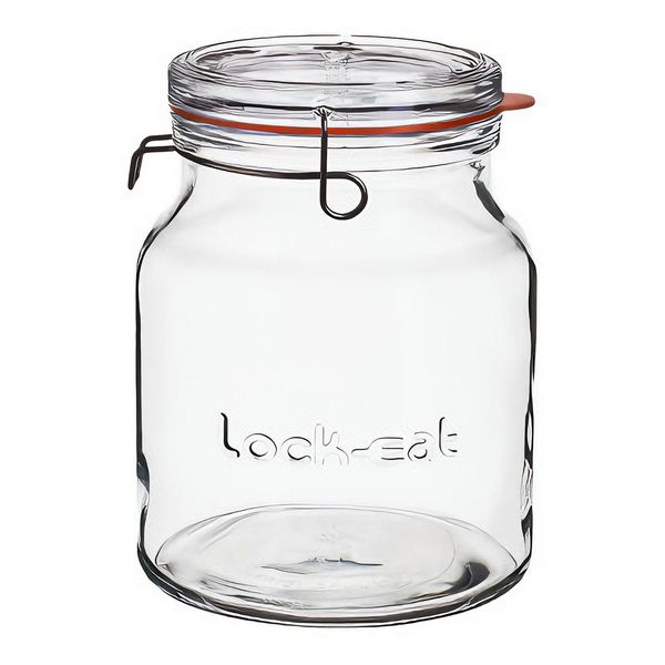 Luigi Bormioli - 2 Litre Lock-Eat Glass Handy Jar With Lid