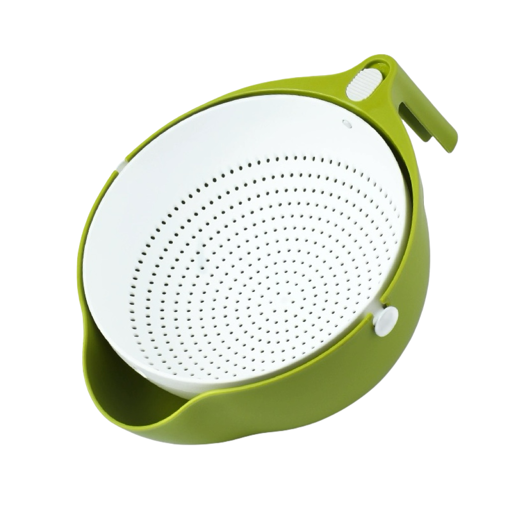 Rotatable Double Layer Strainer Colander Wash Bowl | Shop Today. Get it ...