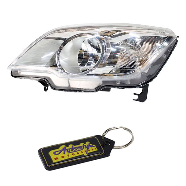 Replacement Headlight for Chevrolet Utility 2012+ - LHS - Chrome &amp; Keyring