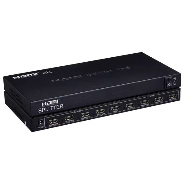 1x8 HDMI Splitter 4Kx2K UHD - High-Definition 1 Input to 8 Output HDMI-(GC)