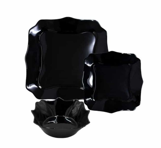 Black Dinner Set 3 Piece