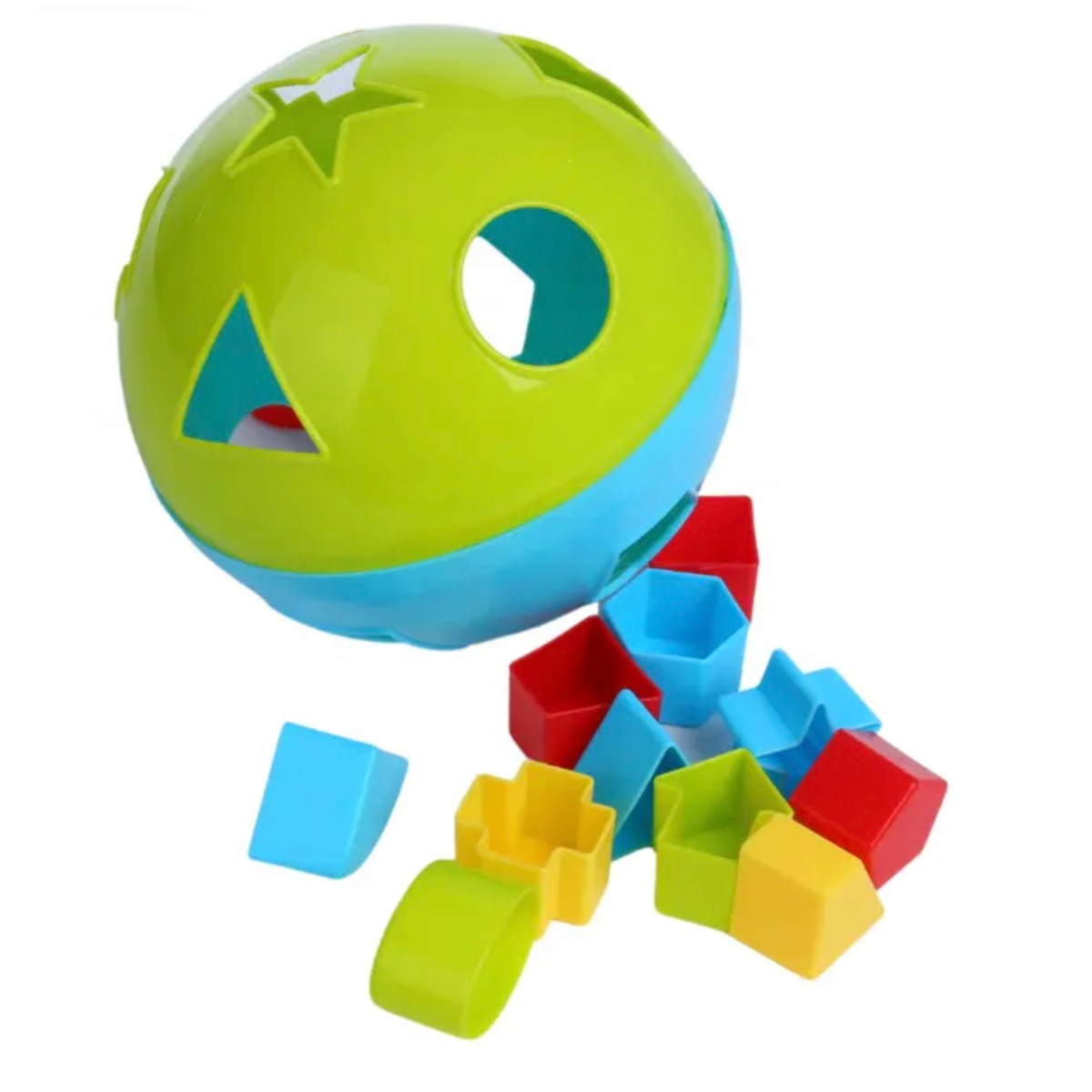 2 in 1 Baby Rolling Ball & Shape Sorting Toy - 12 Pieces | Shop Today ...