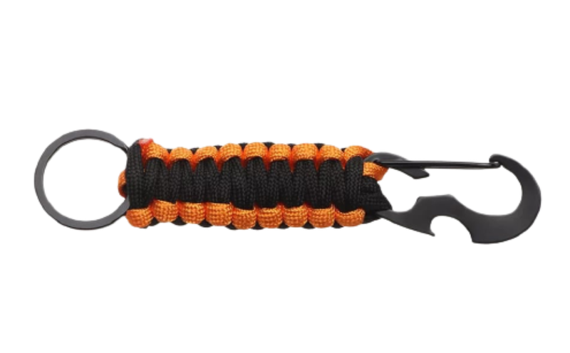 Camping Keyring Survival Kit With Bottle Opener- Orange