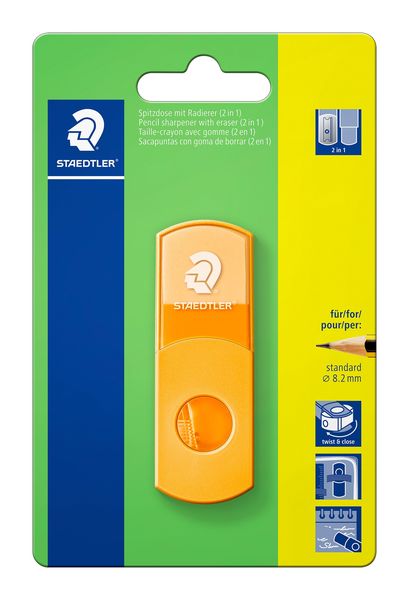 Staedtler Tub Sharpener and Eraser - Orange