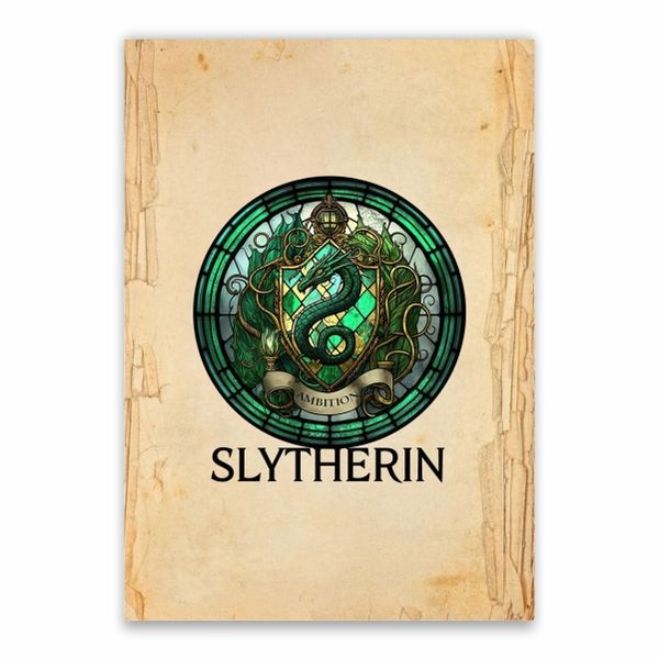 Slytherin House Crest Poster - A1