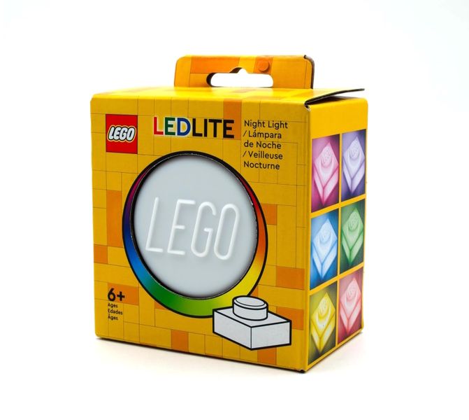 LEGO 1x1 Brick Soft Silicone Night Light - White - Touch Activated
