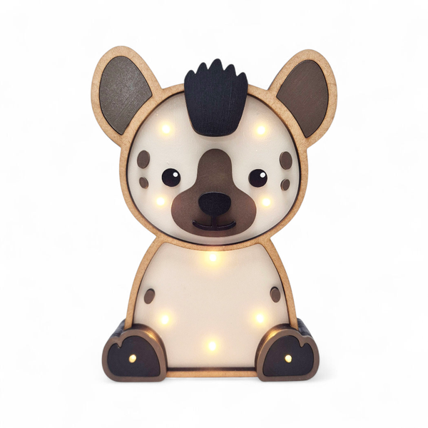 Timmy Toys Handmade Wooden Hyena Night Light