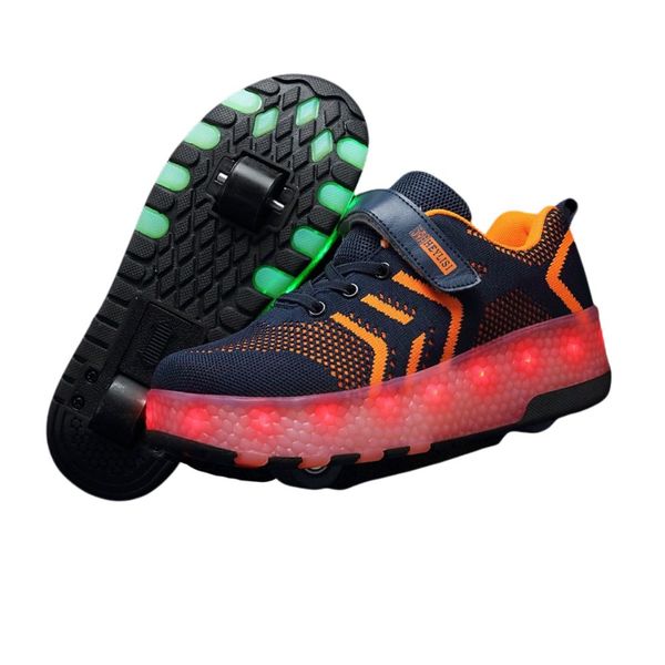 Children's LED Light-Up Wheel Shoes - USB Rechargeable