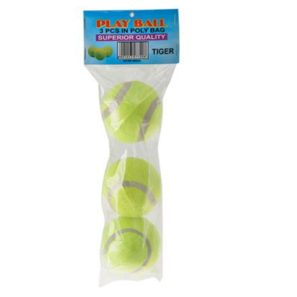 3 Pack Of 3 Fury Tennis Ball