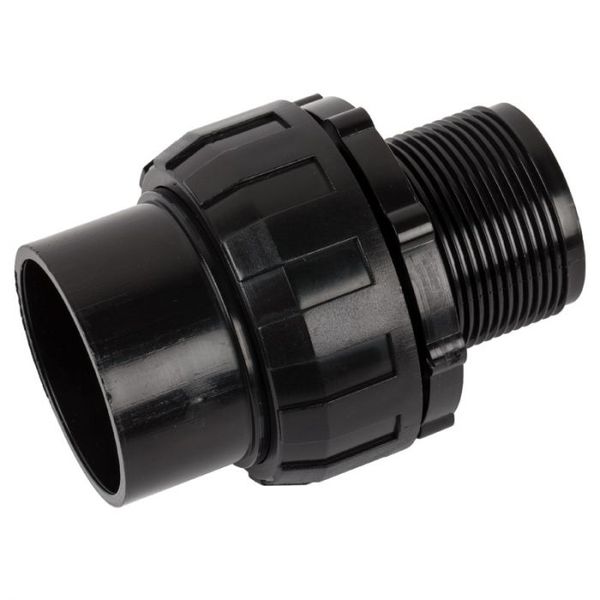 Union - Male Black Pvc 40mm
