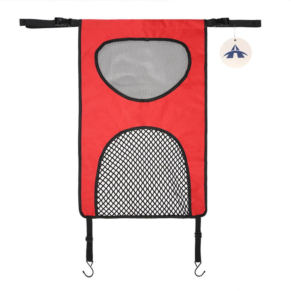 Alanes Dog Car Backseat Net Barrier with 2 Mesh Windows for Safe