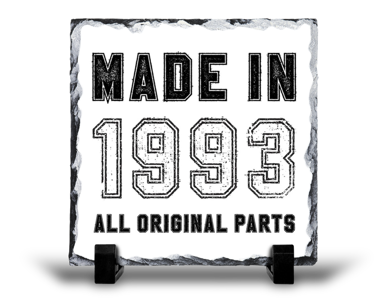Made In 1993 All Original Parts 30th Birthday For Him Gift Rock Slate